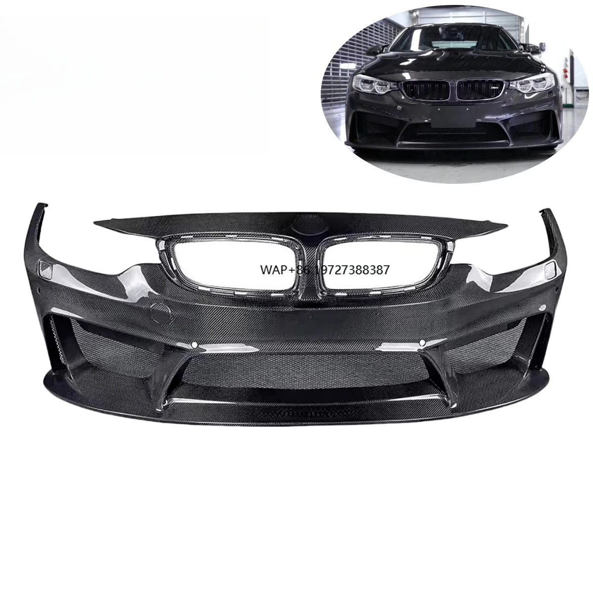 

3D Style Full Carbon Fiber Front Bumper for F80 F82 F83 M3 M4 BodyKit