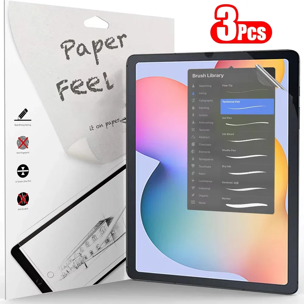 

3Pcs Paper Feel Like Screen Protector for Xiaomi Pad 6 Pro Pad SE 11inch Xiaomi Pad 6 6s Pro 12.4 Tablet Matte Film No Glass