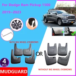 For Dodge Ram Pickup 1500 DT 2019~2023 2020 2021 Auto Wheel Fender Front Rear Mudguard Mud Flap Guard Flap Splash Car Accessorie