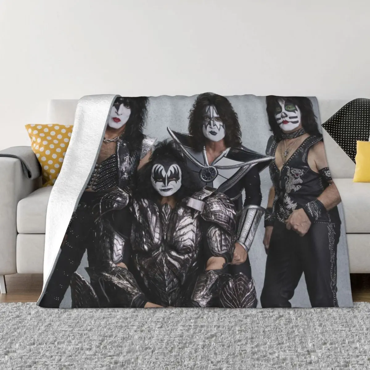 

KISS Band 001287, плюшевые одеяла, пляжное одеяло, удобные теплые мягкие одеяла и одеяла, пледы