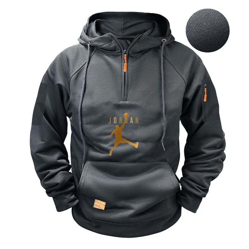 

Men's hoodie, hoodie, sweatshirt, spring and autumn casual, zippered long-sleeved hoodie, casual and fashionable hoodie