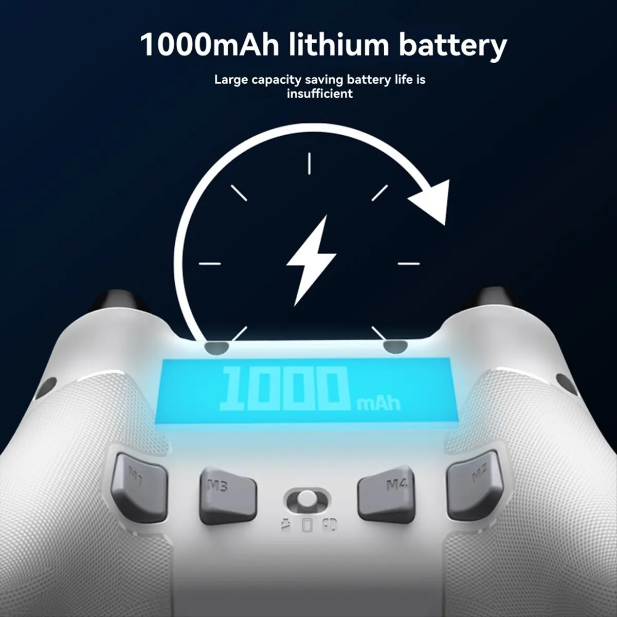 A14G  P5 Bluetooth Gamepad 1000Hz Hall Trigger Rocker Tri-Mode Long Battery Life Ergonomics for Switch PC Android IOS Black