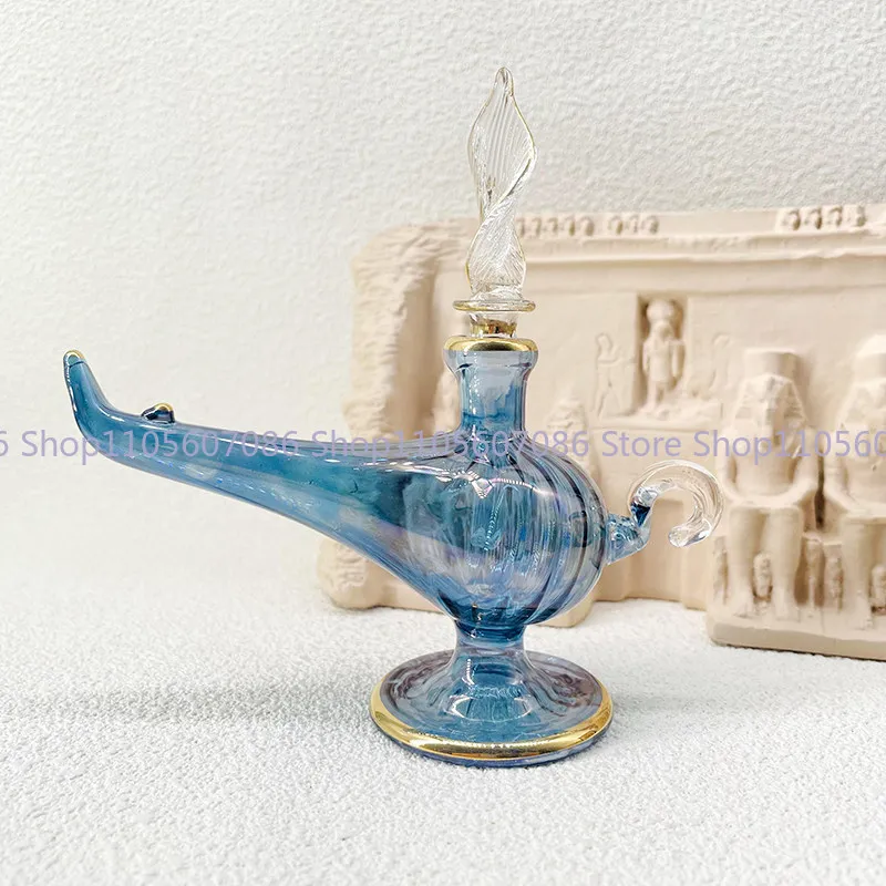 Egyptian Flavor Bottle, Mini Version Search Banner Magic Lamp Decorative Ornament, Aromatherapy Diffuser Glass Bottle