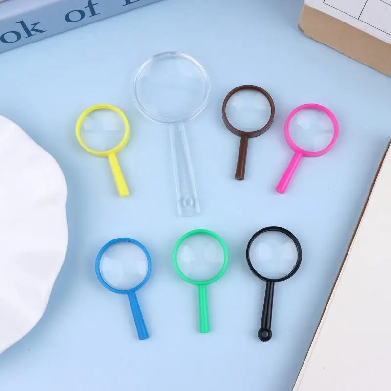 10Pcs Portable Handheld Mini Magnifying Glass Children Observation Tools For School Outdoor Scientific Supplies