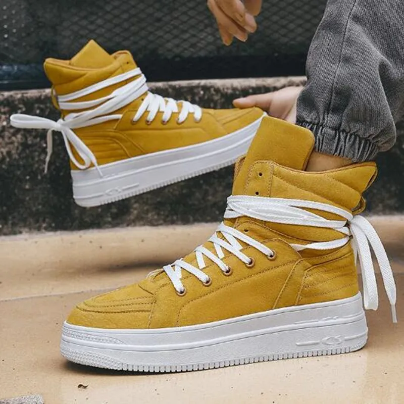 مصمم عالية أعلى الرجال حذاء من الجلد الفاخرة رجل دراجة نارية الأحذية النمط البريطاني حذاء كاجوال العلامة التجارية الدانتيل متابعة حذاء رجالي بوتاس Hombre #5