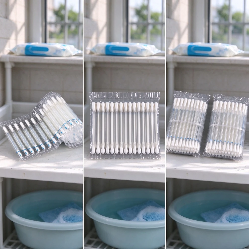 Disposable alcohol swabs, individually wrapped, 20pcs/100pcs, for outdoor adventure and daily household disinfection.