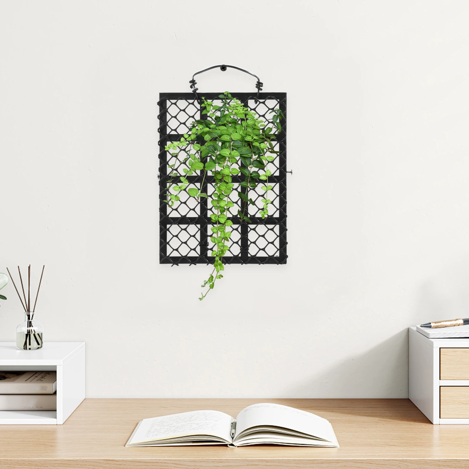 

Staghorn Fern Planting Board Mounted Hanging Planter PP Material for Room Bedroom Kitchen Outdoor Indoor