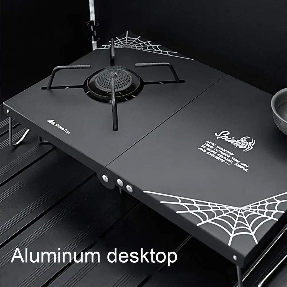 Universal Portable Stove Table Folding Stand Smooth Surface High Strength Camping Stove Station Table Card Stove Insulated Table