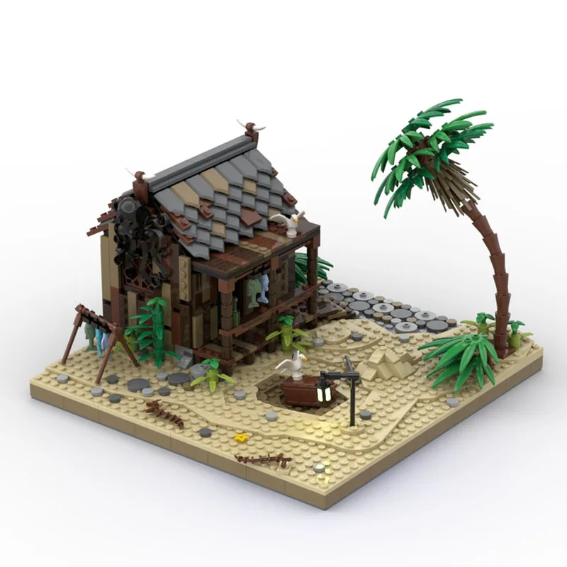 920 パーツモデルビルディングブロック漁師の小屋キットブロックセルフロックレンガ誕生日クリスマスホリデーギフト MOC- 118146