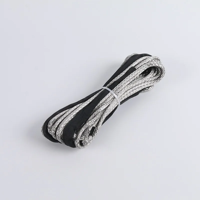 Winch ropes, multicolor trailer ropes, cut-resistant, and tensile winch ropes