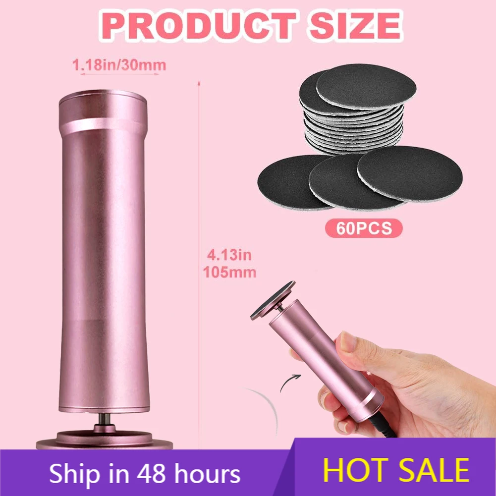 Limas para pies YTYIN, raspador eléctrico para pies, eliminador de callos, potente masaje eléctrico para pies, máquina de eliminación de callos, pedicura de pies T