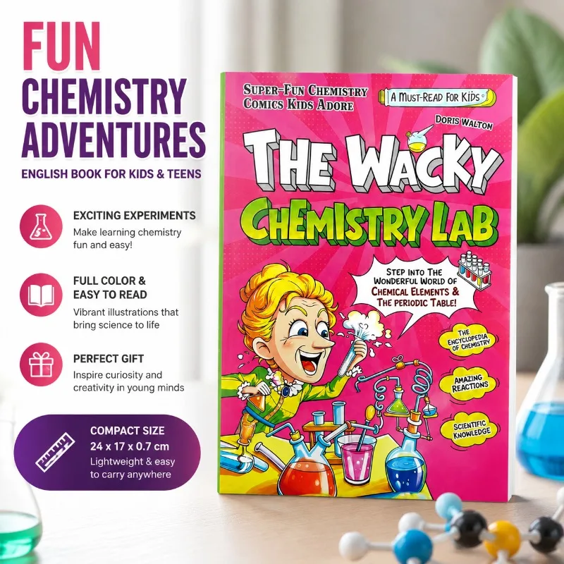 The Wacky Chemistry Lab Comic Book Kids Cartoon Science Reading Notebook Children Interesting Chemistry Knowledge Educational