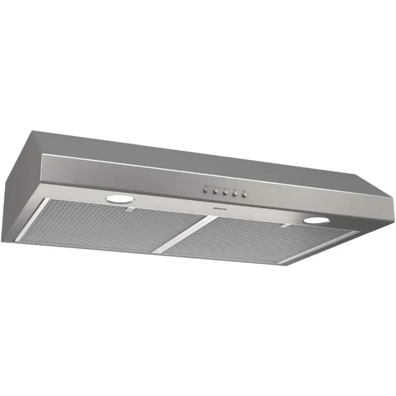 BCSQ130SS Three-Speed Glacier Under-Cabinet Range Hood with LED Lights ADA Capable & TOSHIBA EM131A5C-SS Countertop Microwave