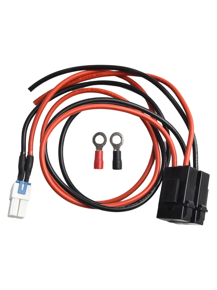 Copper Nose Car Radio Power Cable featuring a 30A Blade Fuse for ICOM Shortwave Radio Models like the IC7000 and others