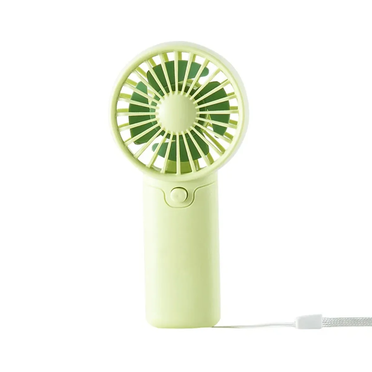 Portable Handheld Mini Fan AA Battery Powered Lightweight Air Cooler for Travel Outdoor Office Personal Use Batteries Excluded