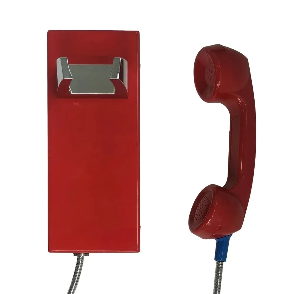 Emergency Red Wall Telephone Preprogrammed SOS auto dial telephone JWAT205