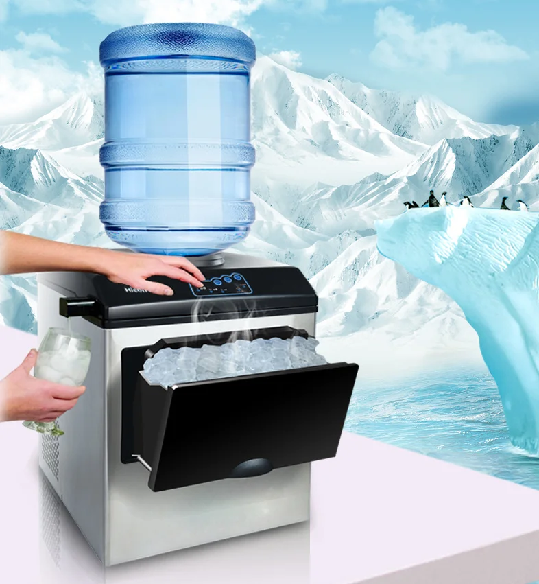 Hot Selling Efficient  Round Ice Machine 25Kg Daily Output Ice Machine Portable Ice Maker for Home and Commercial Use