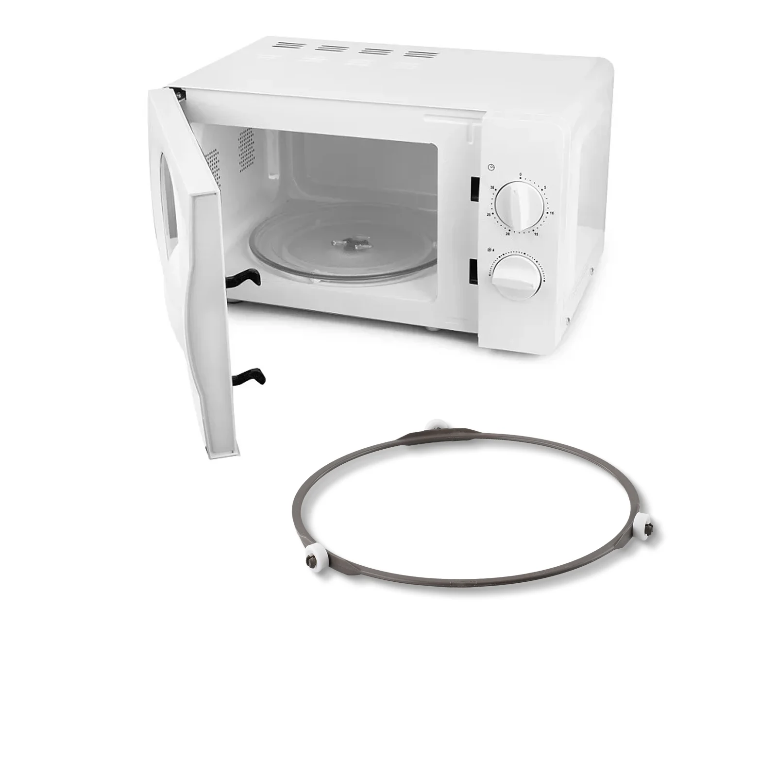 Efficiently Rotating Microwave Oven Turntable Bracket Base Tray Rotating Ring Stand Reliable Material Seamless Functionality