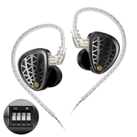 KZ Zenith Earphones New Generation Dynamic Driver Unite Headests Hifi Music Earbuds DJ Monitoring with Adjustable Tuning IEMS