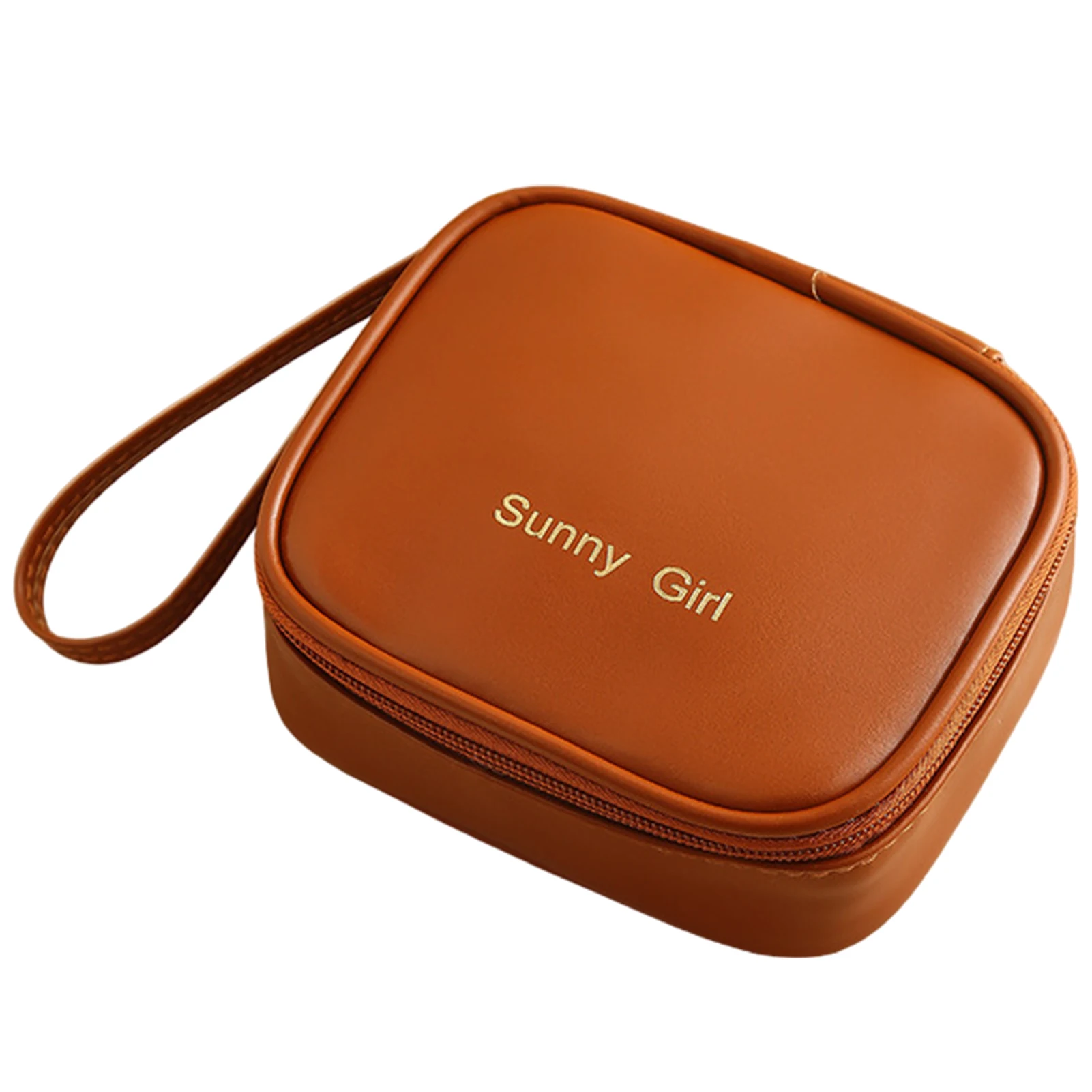 

Sanitary Pad Storage Bag Period Pad Menstrual Bag Portable Zipper PU Leather Nursing Pad Holder Menstrual Pads Bags