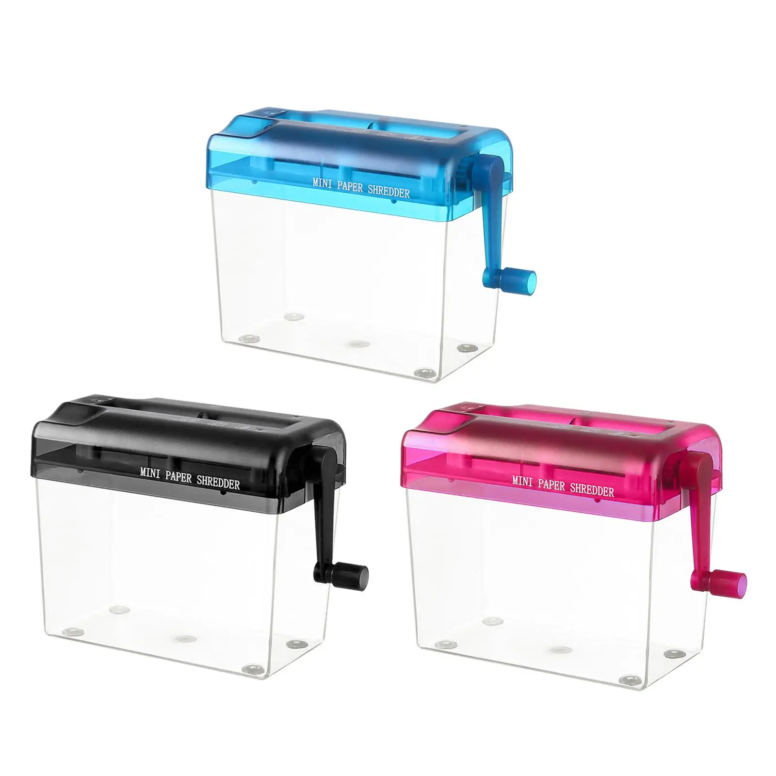 Paper Shredder Mini Portable Home Paper Cutting Machine Manual Shredder A4 Strips Cut Bills Receipts Cutting Tool Desktop