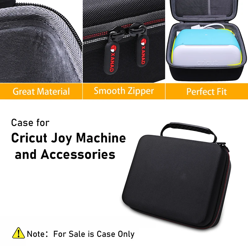 XANAD EVA Hard Case for Cricut Joy Machine Compact and Portable DIY Machine Travel Protective Carrying Storage Bag