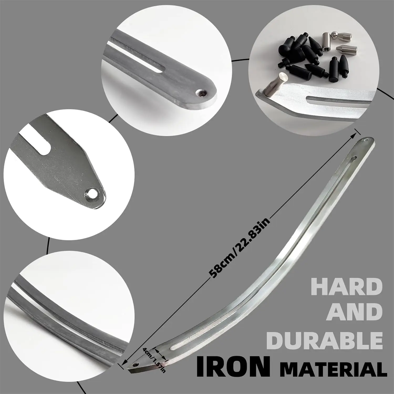 Big Size Dent Rods Paintless Car Dent Removal Tool Kit Curved Rod Crowbar Air Pump Suction Bag for Front Damage Repair