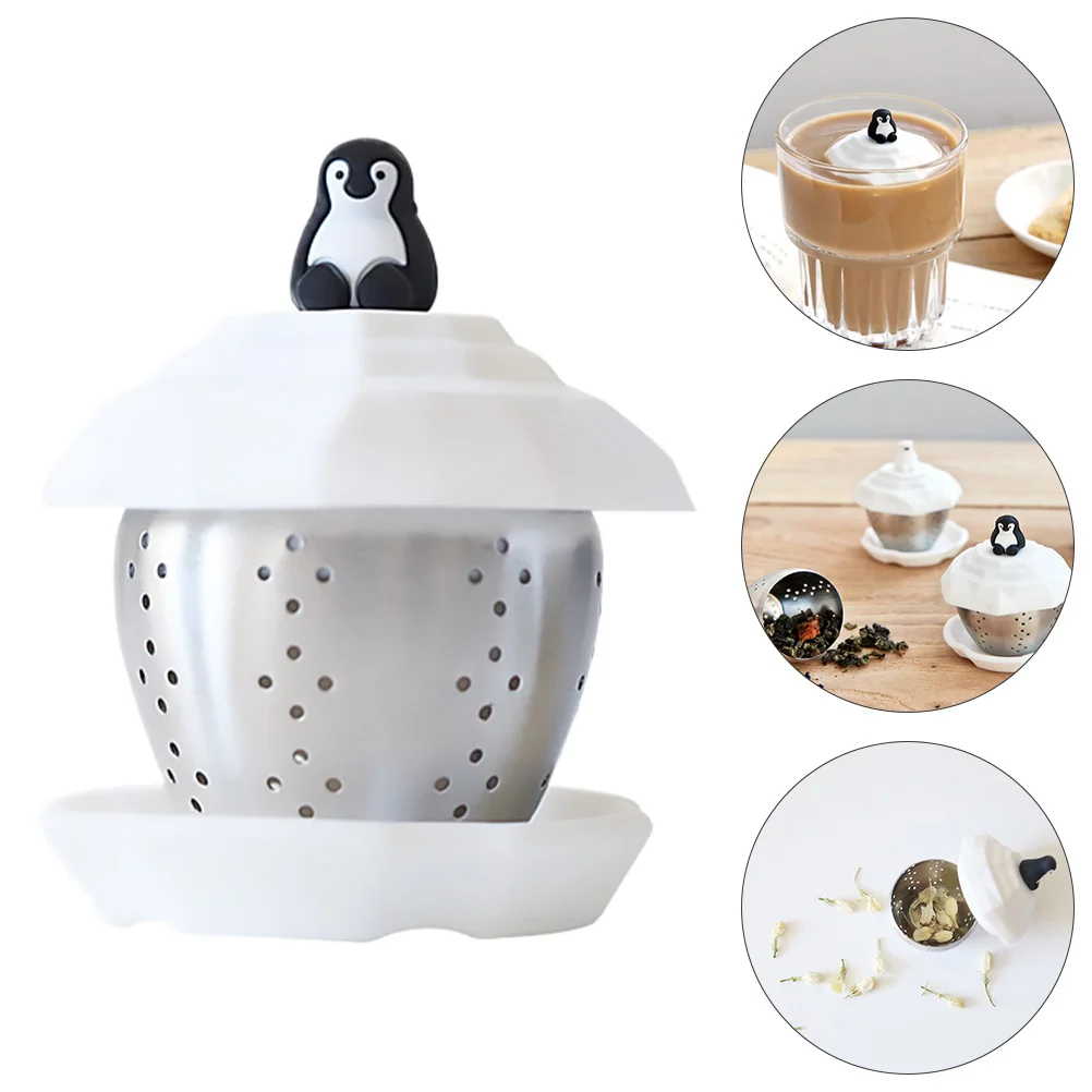 

Silicone Penguin Straining Tool Steeper Creative Creative Steeper Straining Tea Tea Strainer Infuser Tool