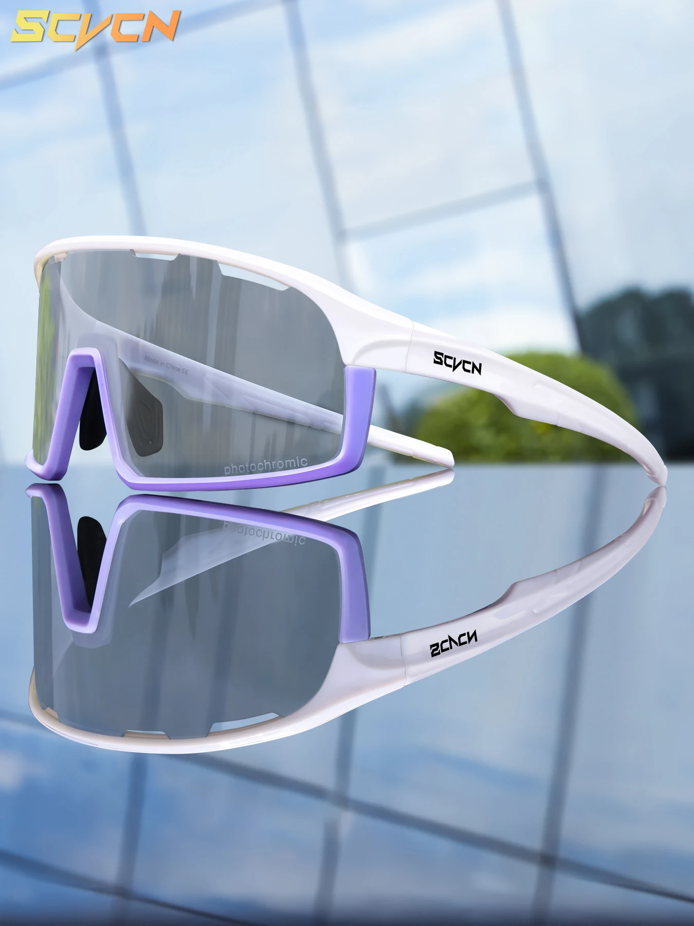 AliExpress SCVCN Photochromic Sunglasses Cycl Men UV400 Eyewear Sports MTB Outdoor Goggles Bicycle UV400 Women Cycling Glasses Sunglasses