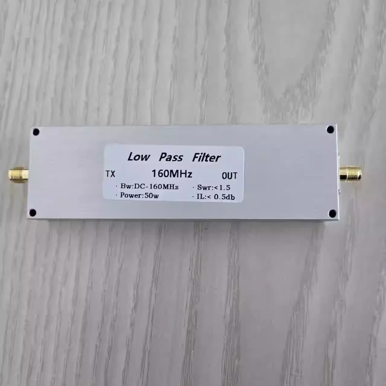 LPF-160M-50WSMA low-pass filter SMA mother seat 50w 160MHz