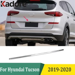 For Hyundai Tucson 2019 2020 Chrome Rear Trunk Lid Cover Trim Car Accessories Tailgate Boot Protection Strip Sticker