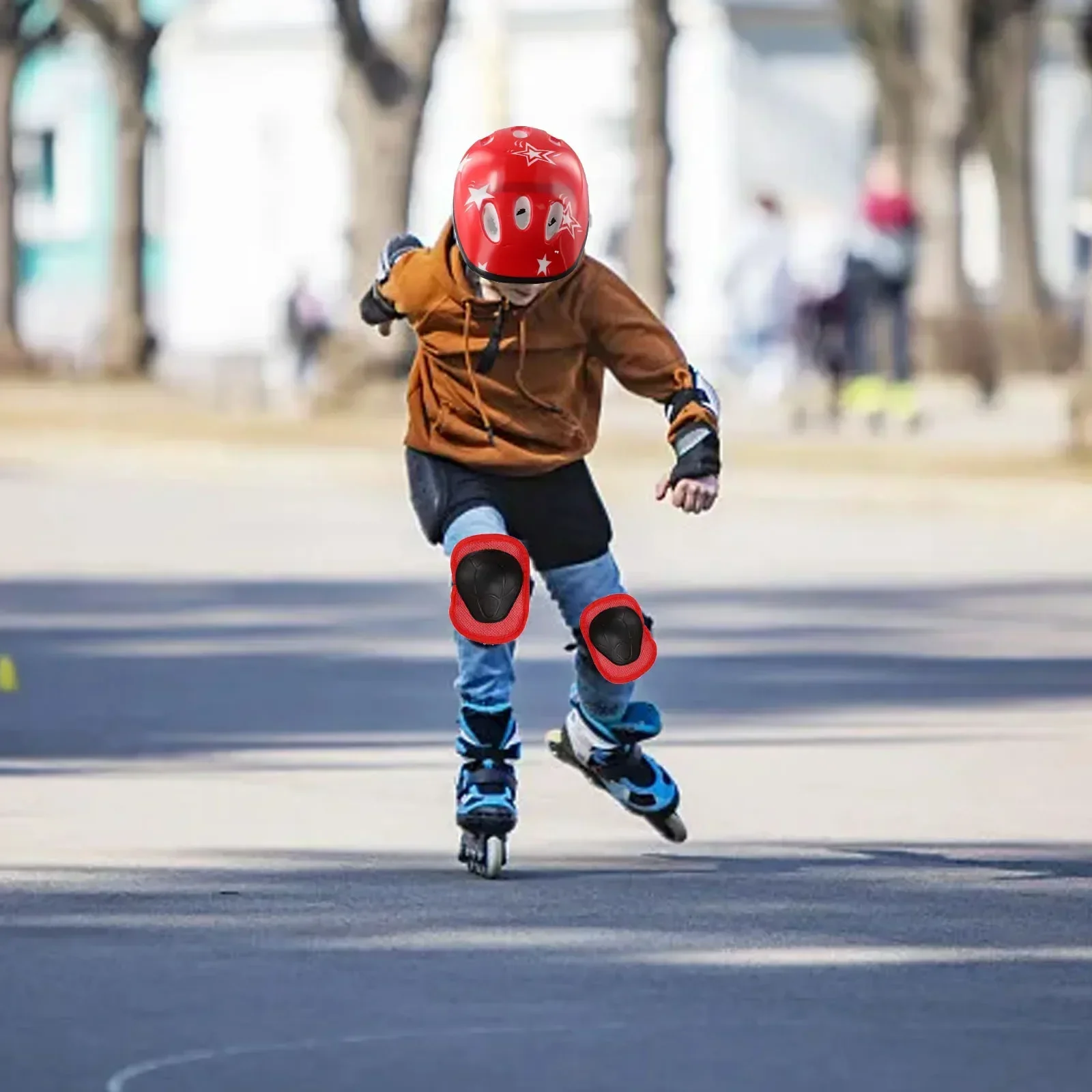 Kids Bike Helmet Knee Elbow Wrist Pads,Toddler Helmet With Protective Gear Set,for Bicycle Cycling Skateboard Scooter Skating