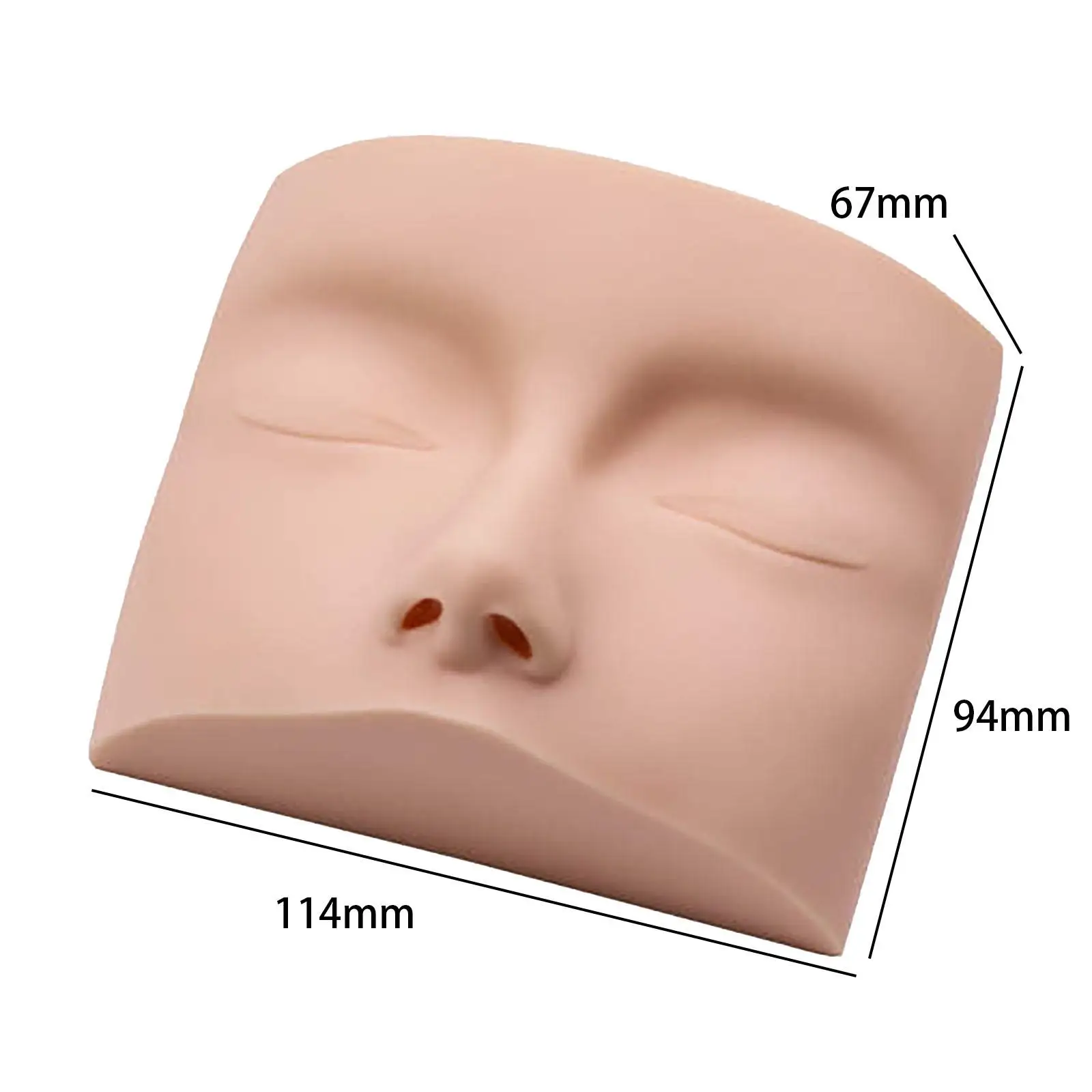 Eyelash Extension Mannequin Head Practice Training Head Soft Touch Training Head Manikin Cosmetology Doll for Beginners Home