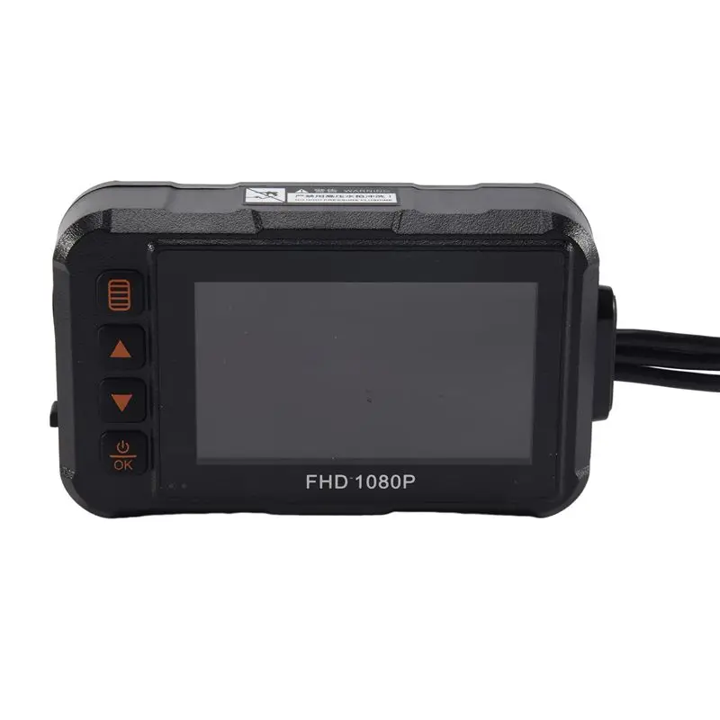 Exclusive 1080P Waterproof Motorcycle Dashcam 3 Inch Front & Rear Video Recorder DVR Black view 3