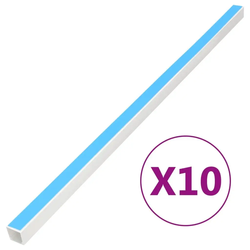 

Self-Adhesive PVC Cable Trunking 0.4x0.4in - 32.8ft Flexible Wire Organizer