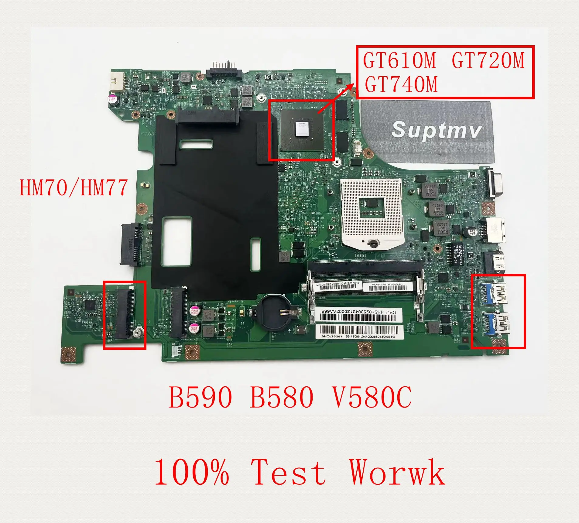 

Suitable for Lenovo IdeaPad B590 B580 V580C Notebook Motherboard DDR3 11273-1 HM70 HM77 GT610M GT720M GT740M 100% Testing Work