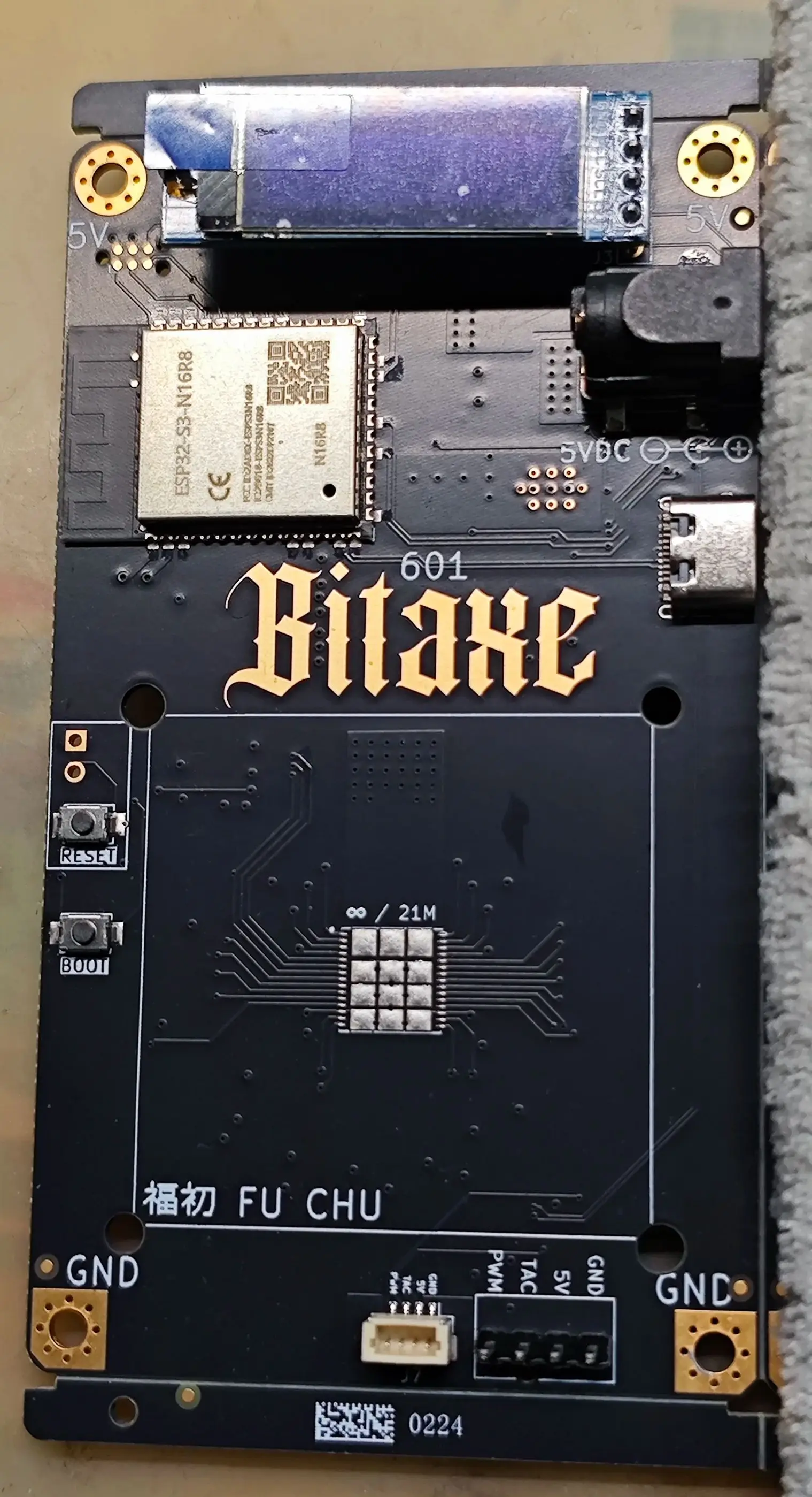 Bitaxe Gamma 1.2t Only Lacks the Main Chip Pcb Board