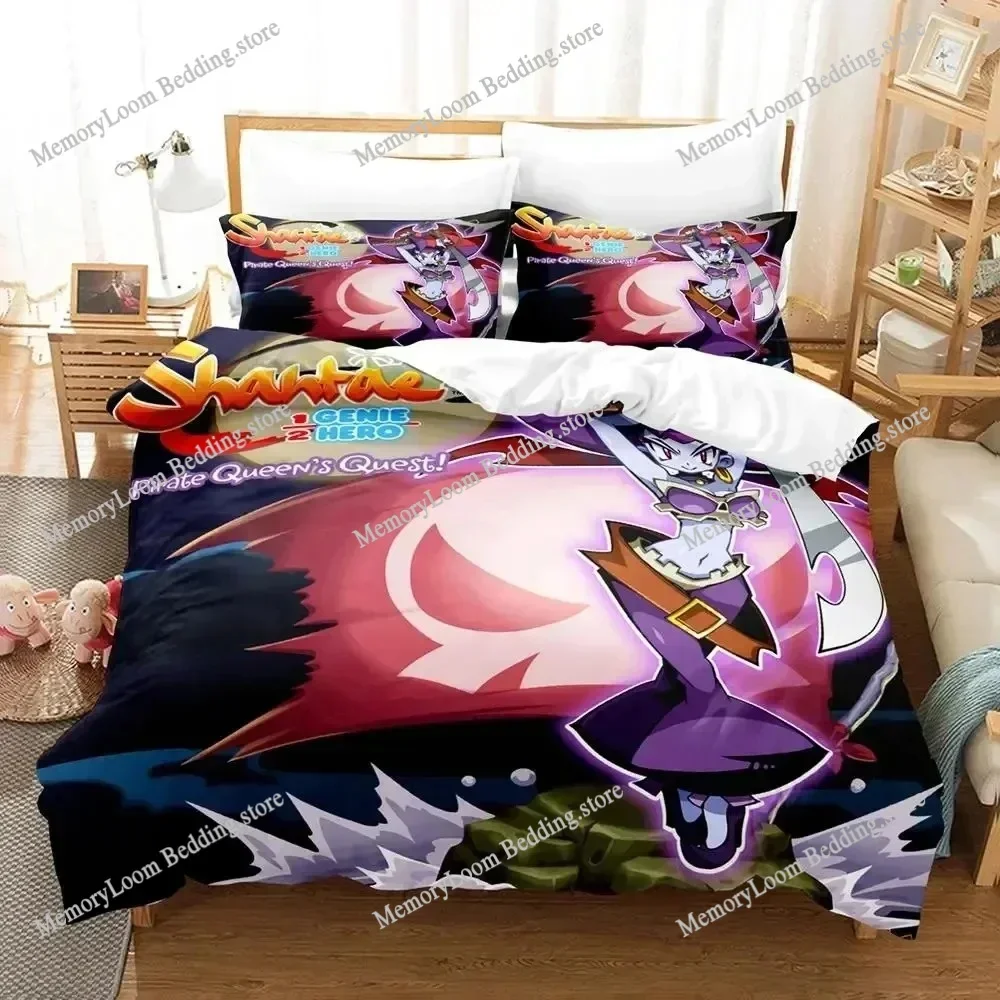 

Game Shantae 12 Genie Hero Bedding Set Boys Girls Twin Queen Size Duvet Cover Pillowcase Bed Kids Adult Home Textileextile