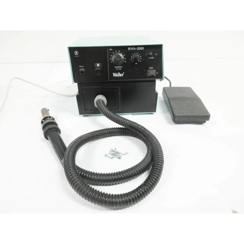 

ORIGINAL SUPPLY WELLER WHA-2000 HOT AIR DESOLDERING STATION&FOOT PEDAL-