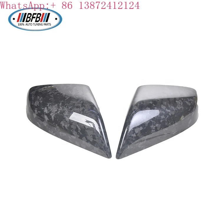 

Forged Carbon Fiber Mirror Cover Add on Style for Tesla Model S 2014-2021