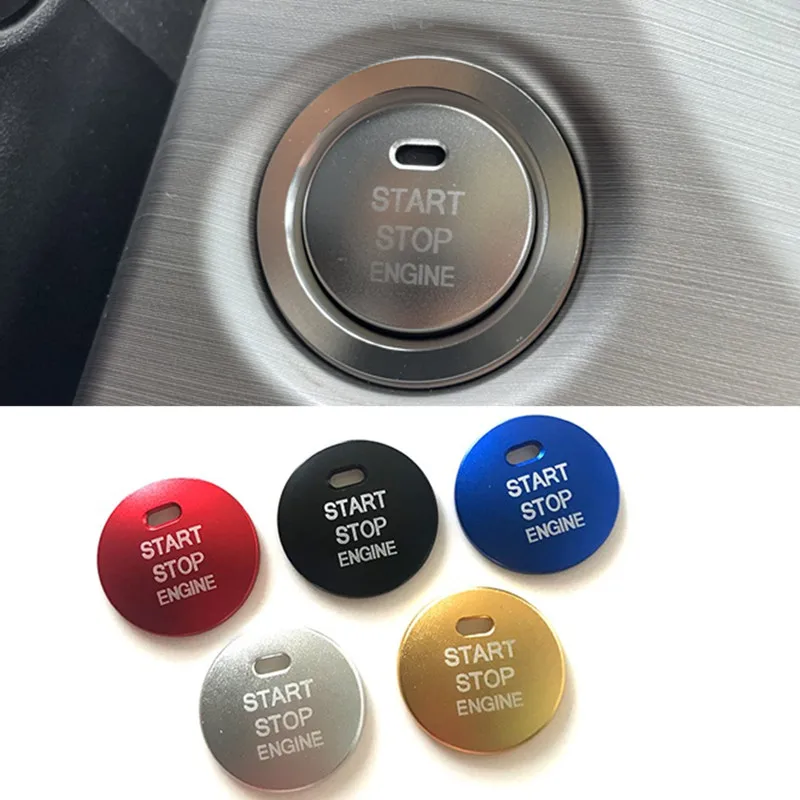 

For 2015-2018 Geely Atlas One-click Start Sticker Decorative Ring Modified Interior Ignition Button Metal Frame Button Cover