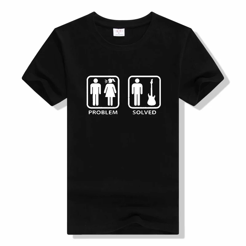 Problem Solved T Shirt Summer O Neck Motorcycle Biker T-shirts fashion Unisex Short Sleeve Breathable Harajuku Stylet tee