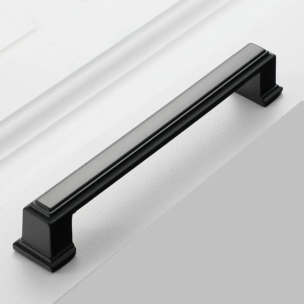 Screw Solid Aluminum Alloy Home Improvement Door Pulls Wardrobe Cupboard Knobs Drawer Pulls Cabinet Handles Furniture Hardware