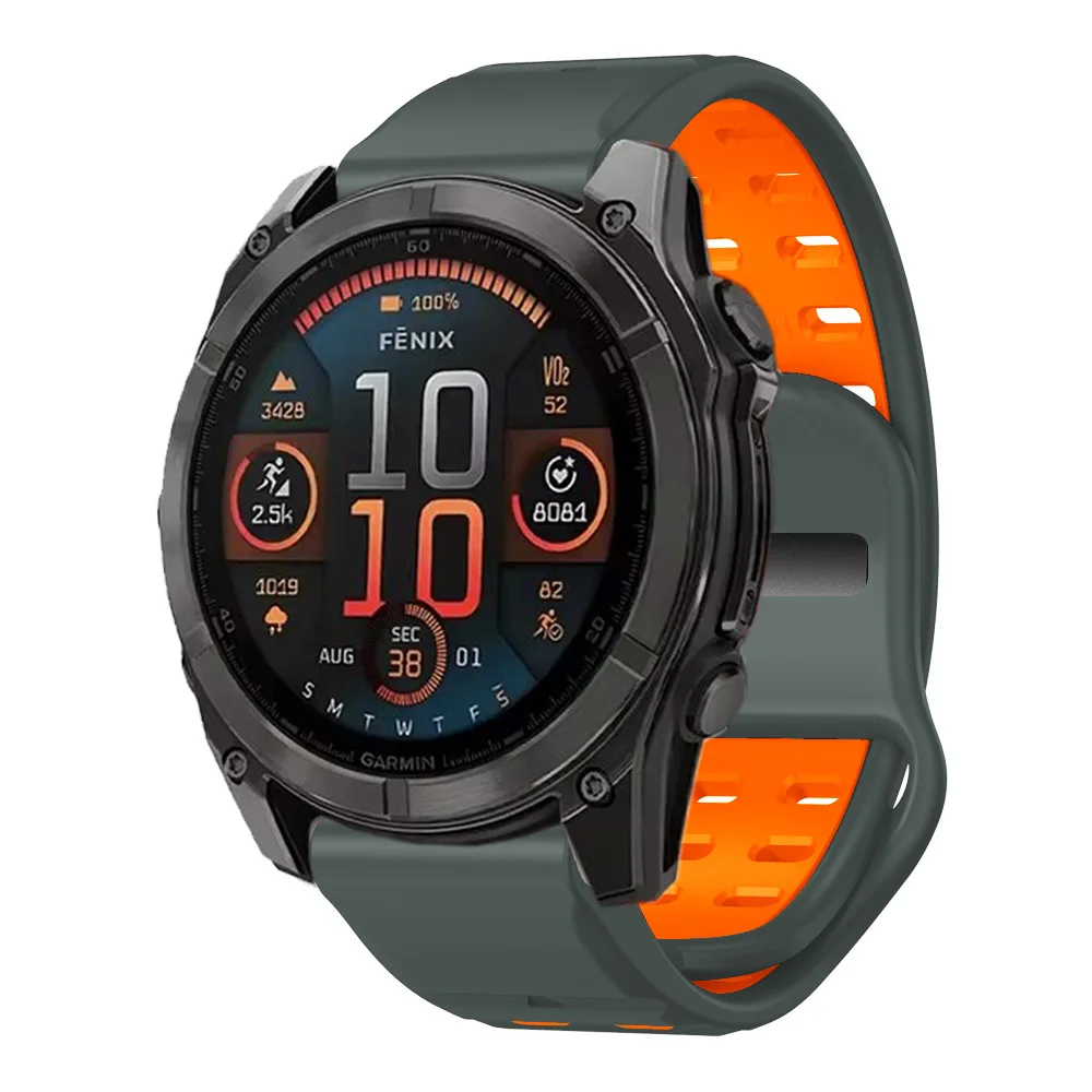 Gelang Quickfit 22mm 26mm untuk Garmin Fenix 8 47mm 51mm Fenix 7 7X 6 6X Pro 5 5X Plus/Fenix E/Epix Pro Gen 2 tali gelang jam