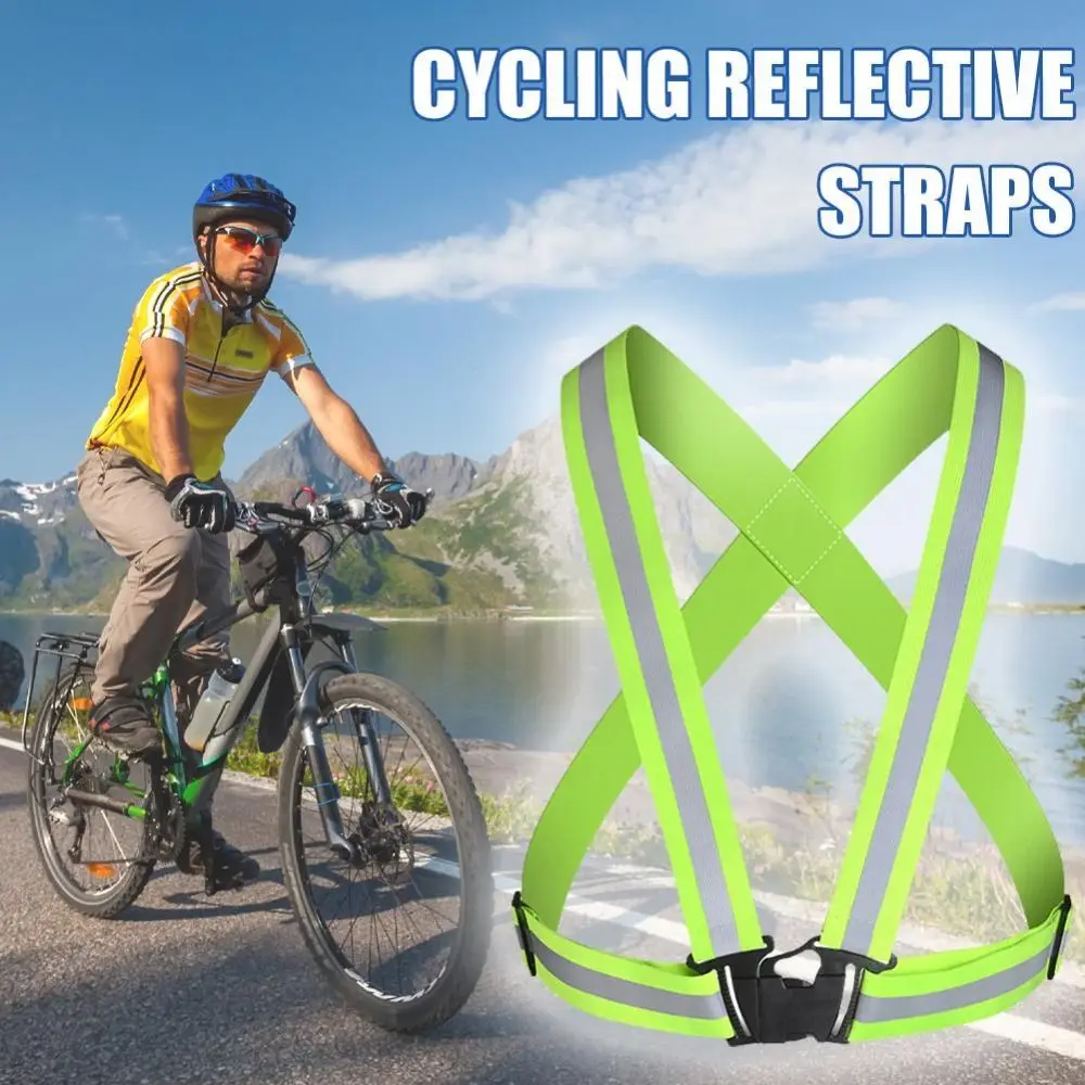 High Visibility Highlight Reflective Straps Multicolors Breathable Safety Vest Elastic Band Construction Work Safety Protection