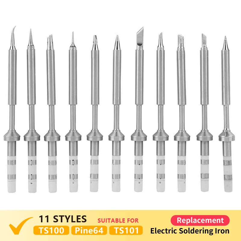 TS100/Pine64/TS101 Mini Smart Electric Soldering Iron Replacement Various Models Of Tip K KU I D24 BC2 C4 C1 JL02 Various Models