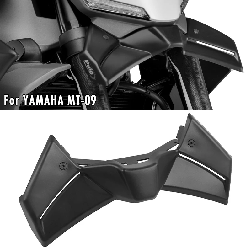 

Для мотоциклов YAMAHA MT 09 MT09 MT-09 SP 2025 2026, удлинитель клюва, крышка, спойлер, передние крылышки, обтекатель, аэродинамическое крыло