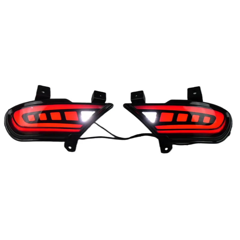 

2PCS LED Rear Bumper Warning Light Brake Turn Signal Light Flowing Water Reverse Fog Light For Mitsubishi 13-15 Pajero Jinchang