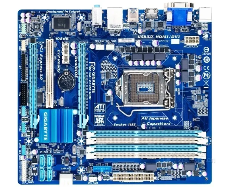 Z77M-D3H 1155-Pin Z77 Integrated Luxury Small Board With Usb3.0 Sata3