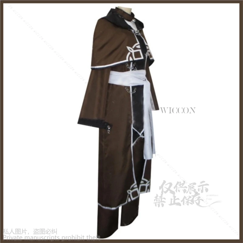 Rudeus Greyrat fantasia de cosplay masculina, anime reencarnação sem emprego, peruca, casaco longo, uniforme, conjunto completo, terno de Halloween